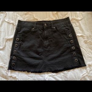 Black jean skirt